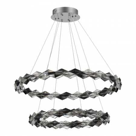 ST LUCE SL6009.103.02 Люстра подвесная ST-Luce Хром/Прозрачно-Дымчатый LED 1*45W 3000K ДИАМАНТА