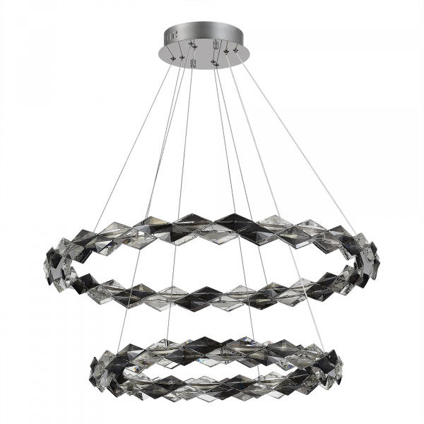 ST LUCE SL6009.103.02 Люстра подвесная ST-Luce Хром/Прозрачно-Дымчатый LED 1*45W 3000K ДИАМАНТА