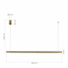 ST LUCE SL6238.313.01 Светильник подвесной ST-Luce латунь/латунь LED 1*28W 4000K ПАРИЛЛА
