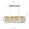 ST LUCE SL6138.303.14 Светильник подвесной ST-Luce латунь/прозрачный E14 14*40W РИТЦ