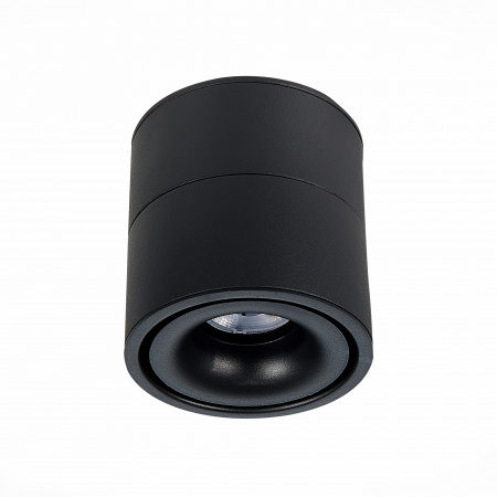 ST LUCE ST652.442.12 Светильник потолочный Черный LED 1*12W 4000K 1 000Lm Ra>90 36° IP20 D100xH105 170-240V Накладные светильники