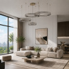 ST LUCE SL1622.303.04 Люстра подвесная ST-Luce Латунь/Прозрачный LED 1*190W 4000K ТИВОЛИ
