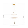 ST LUCE SL6101.213.01 Люстра подвесная ST-Luce Золотистый/Белый LED 1*15W 3000K ИСОЛА