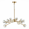ST LUCE SL1166.303.12 Светильник подвесной ST-Luce Латунь/Прозрачный G9 LED 12*5W РОМАНО