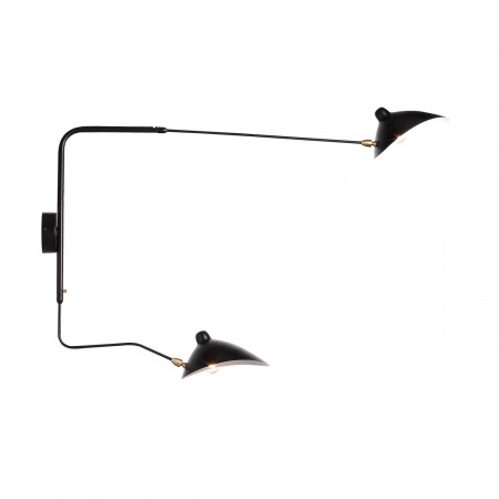 ST LUCE SL305.401.02 Светильник настенный ST-Luce Черный/Черный, Белый E27 2*60W СПРУЦЦО