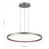 ST LUCE SL6015.413.01 Светильник подвесной ST-Luce Темно-Серый/Белый LED 1*45W 3000K-6000K САТЕЛЛИ