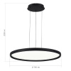 ST LUCE SL6015.403.01 Светильник подвесной ST-Luce Черный/Белый LED 1*45W 3000K-6000K САТЕЛЛИ