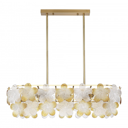 ST LUCE SL6240.203.08 Светильник подвесной ST-Luce золотистый/Прозрачный, янтарный E14 8*60W ТЕНДЕРО