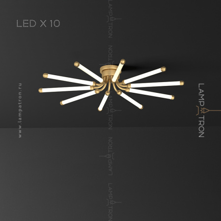 Потолочная люстра Lampatron LOLA, 10 ламп