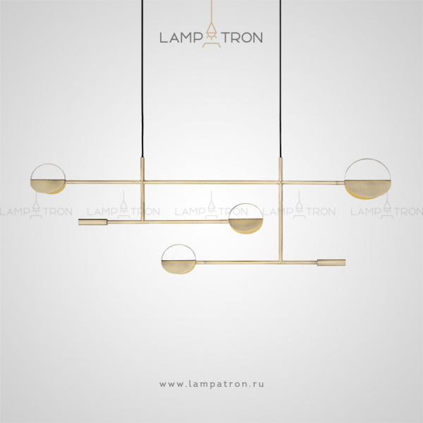 Реечный, рядный светильник Lampatron GILIAN. Цвет золото.