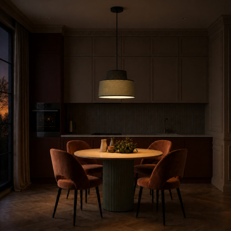ST LUCE SL1354.433.01 Светильник подвесной ST-Luce Черный/Хаки E27 1*40W ДЖЕККИ