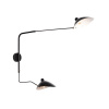ST LUCE SL305.401.02 Светильник настенный ST-Luce Черный/Черный, Белый E27 2*60W СПРУЦЦО