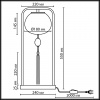 Настольная лампа ODEON LIGHT MODERN 5432/1T