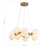 ST LUCE SL1519.303.12 Светильник подвесной ST-Luce Латунь/Белый G9 12*5W 4000K СВЕВЕН