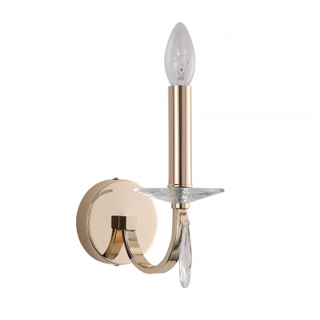 ST LUCE SL1405.201.01 Светильник настенный ST-Luce Латунь/Прозрачный E14*1 40W ЭЛЕГАНС