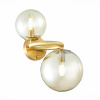 ST LUCE SL1162.301.02 Светильник настенный ST-Luce Латунь/Коньячный E14 2*40W ГОРИЦИЯ