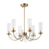 ST LUCE SL1400.303.06 Люстра подвесная ST-Luce Латунь/Латунь, Прозрачный E14 6*40W ИЛЛЮМИА