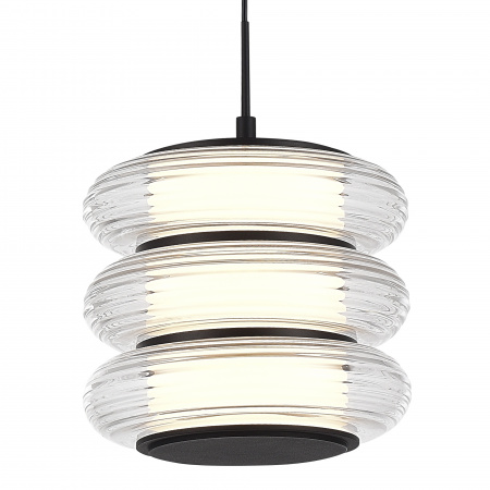 ST LUCE SL6239.403.03 Светильник подвесной ST-Luce черный/прозрачный LED 1*16W 3000K ФРИТЕЛЛА