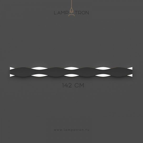 Настенный светильник Lampatron WESSEL. Размер F. Цвет черный