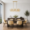 ST LUCE SL6240.203.08 Светильник подвесной ST-Luce золотистый/Прозрачный, янтарный E14 8*60W ТЕНДЕРО