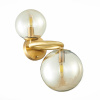 ST LUCE SL1162.301.02 Светильник настенный ST-Luce Латунь/Коньячный E14 2*40W ГОРИЦИЯ