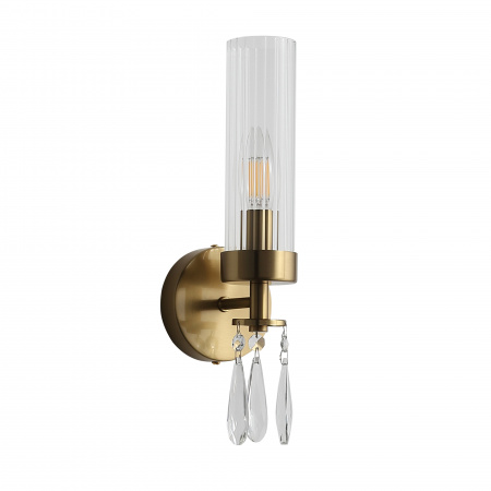 ST LUCE SL1400.301.01 Светильник настенный ST-Luce Латунь/Прозрачный E14*1 40W ИЛЛЮМИА