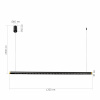 ST LUCE SL6238.413.01 Светильник подвесной ST-Luce черный/черный,латунь LED 1*28W 4000K ПАРИЛЛА