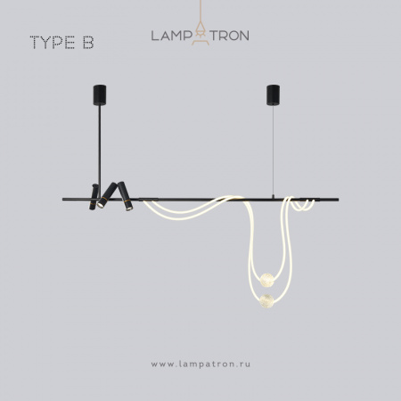 Реечный светильник Lampatron CLEMENS, Тип B. Размер S. Трехцветный свет