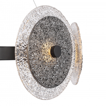 ST LUCE SL6142.443.01 Светильник подвесной ST-Luce черный/дымчатый LED 1*44W 4000K АЛЮМО