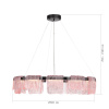 ST LUCE SL6021.403.66 Светильник подвесной ST-Luce черный/розовый LED 1*66W 3000K ВУАЛЬ