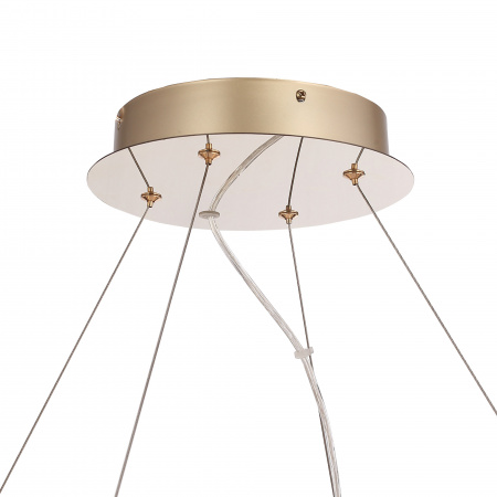 ST LUCE SL6135.223.01 Светильник подвесной ST-Luce золотистый/белый, янтарный LED 1*56W 3000K ЛАЙТА