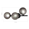 ST LUCE SL1184.401.03 Бра ST-Luce Черный/Дымчатый G9 3*5W ТОДО