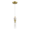 ST LUCE SL1244.303.01 Светильник подвесной ST-Luce латунь/прозрачный E14 1*40W МЕДЕА