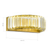 ST LUCE SL1622.301.01 Светильник настенный ST-Luce Латунь/Прозрачный LED 1*13W 4000K ТИВОЛИ