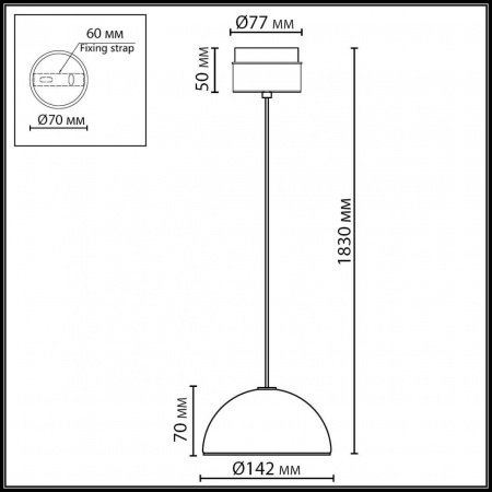 Подвес ODEON LIGHT L-VISION 5452/6LA