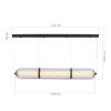 ST LUCE SL6144.413.01 Светильник подвесной ST-Luce черный/прозрачный LED 1*37W 4000K САГУАРО