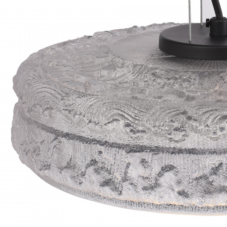ST LUCE SL6143.403.01 Светильник подвесной ST-Luce черный/прозрачный LED 1*15W 4000K АНТИК