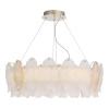 ST LUCE SL6135.223.01 Светильник подвесной ST-Luce золотистый/белый, янтарный LED 1*56W 3000K ЛАЙТА