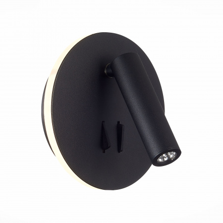 ST LUCE SL1586.413.01 Светильник настенный Черный LED 1*8W 3000K 624Lm Ra>80 24° IP20 L-xW155xH155 170-240V Настенные светильники