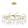 ST LUCE SL1660.203.12 Светильник подвесной ST-Luce Шампань/Шампань, Прозрачный G9 12*5W 4000K ТРИФОНИ