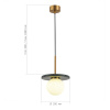 ST LUCE SL1191.363.01 Светильник подвесной ST-Luce Латунь/Латунь, Зеленый G9 LED 1*5W 4000K НЕБУЛА