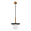 ST LUCE SL1191.363.01 Светильник подвесной ST-Luce Латунь/Латунь, Зеленый G9 LED 1*5W 4000K НЕБУЛА