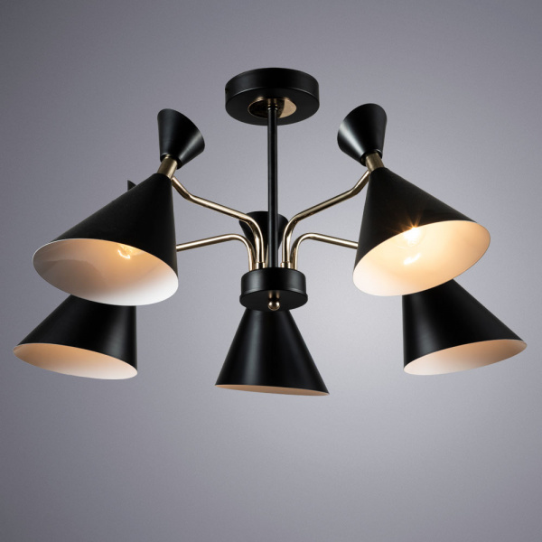 Потолочная люстра Arte Lamp WELLINGTON A2711PL-5BK
