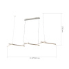 ST LUCE SL394.503.06 Светильник подвесной ST-Luce Белый/Белый LED 6*14W 4000K БАСОНИ