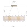 ST LUCE SL6135.233.01 Светильник подвесной ST-Luce золотистый/белый, янтарный LED 1*24W 3000K ЛАЙТА