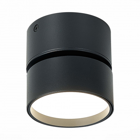 ST LUCE ST651.442.09 Светильник потолочный поворотный Черный LED 1*9W 4000K 720Lm Ra>90 120° IP20 D85xH87 17 Накладные светильники