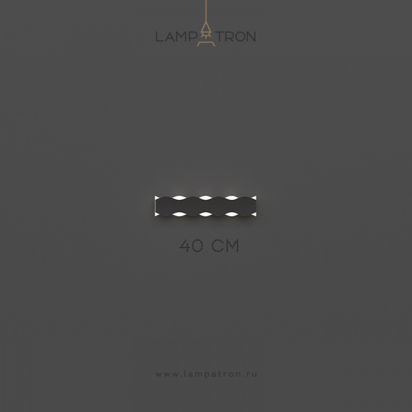 Настенный светильник Lampatron WESSEL STR. Размер A. Цвет черный