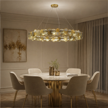 ST LUCE SL6133.313.16 Светильник подвесной ST-Luce Латунь/Дымчатый G9 LED 16*5W 4000K СВОТЧ