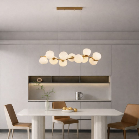 ST LUCE SL1519.303.16 Светильник подвесной ST-Luce Латунь/Белый G9 16*5W 4000K СВЕВЕН