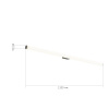 ST LUCE SL1599.171.01 Светильник настенный ST-Luce Хром/Белый LED 1*22W 3000K КИРРА